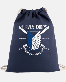 attack on titan scout legion attack on titans scout corps - drawstring bag
