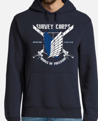 Attack on titan survey corps hoodie hotsell