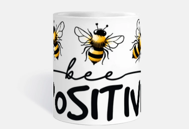 Tazza atteggiamento positivo ape ape tazza positiva caffè tè infusione tisana