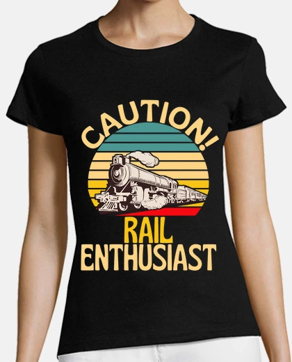 Tee-shirt attention fer passionné train love r am