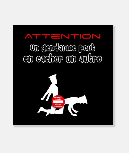 Tableau Attention gendarme