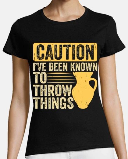 Playera attention pottery humor