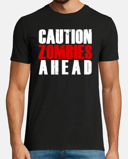 T-shirt attenzione! zombie haed