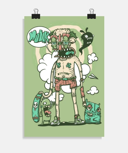 Poster attitude punk