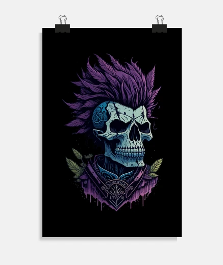 Poster attitude punk rocker envers