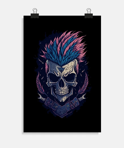 Poster attitude punk rocker envers