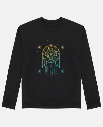 Sweat attrape-rêves indien étoiles mystiques