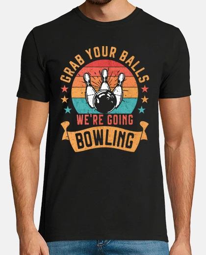 Tee-shirt attrape tes boules drôle de bowling lov