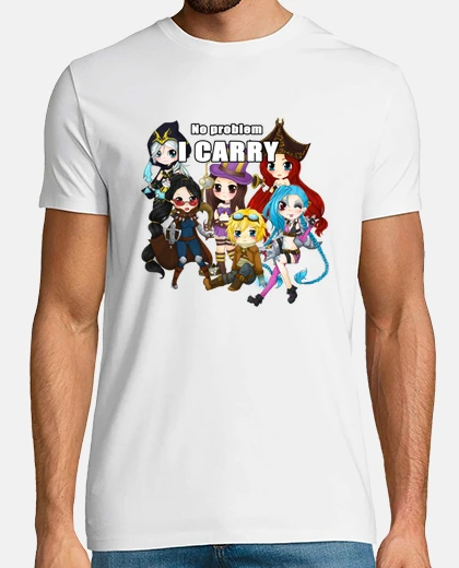 Tee-shirt aucun problème je porte - league of legends