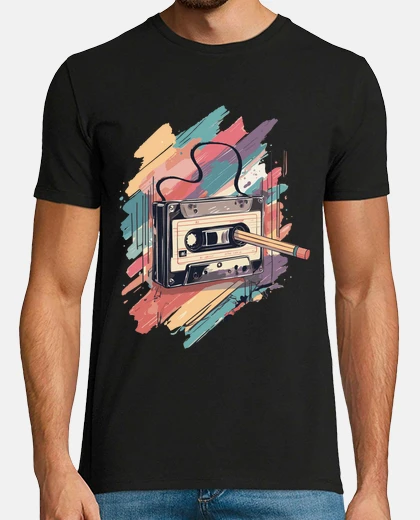 T-shirt audiocassetta anni 80 e 70 forum musicale