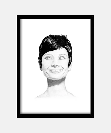 Framed audrey hepburn