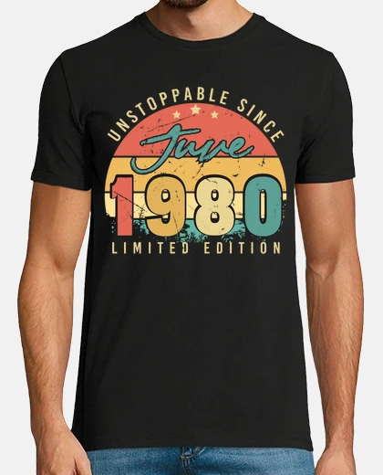 T-shirt Auguri di compleanno di giugno 1980