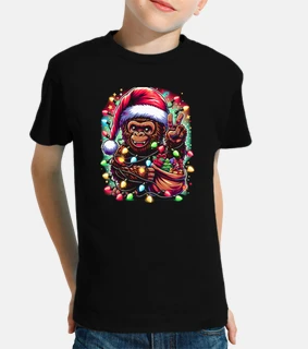 auguri festosi di gorilla buon natale