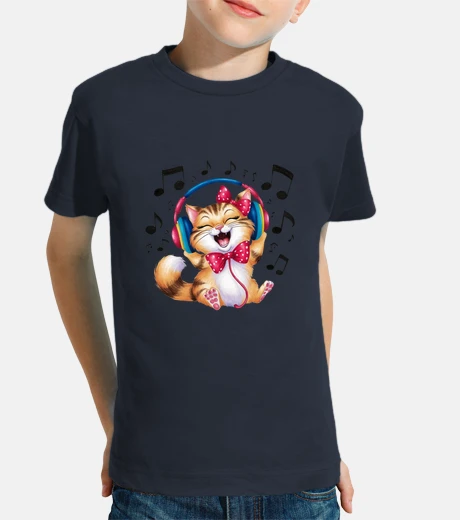 Ropa auriculares de música de gato