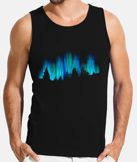 Camiseta aurora boreal luces polares