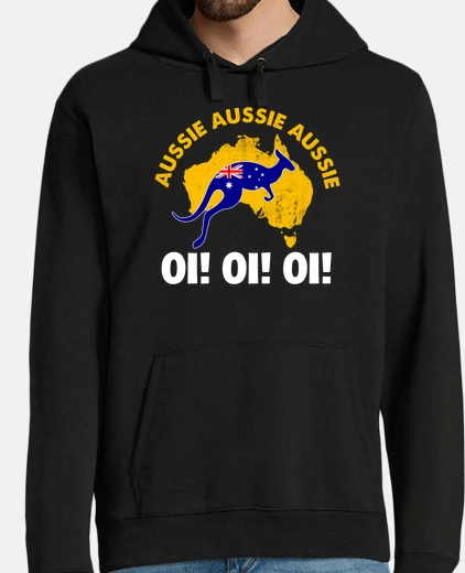 Hoodie Australia Kangaroo Flag Aussie Oi