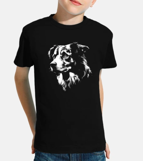 Kids australian shepherd realistic drawing d