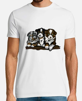 australian shepherd baby puppies from a breeder very beautiful creation by artist rare collector