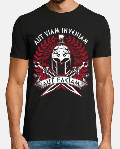 Tee-shirt aut viam inveniam phrase latin romans messages sympas