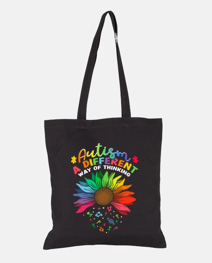 Sac autisme d39une manière différente fleur
