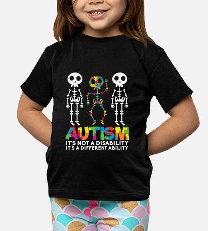 Camiseta niños autismo no es una discapacidad autismo laTostadora
