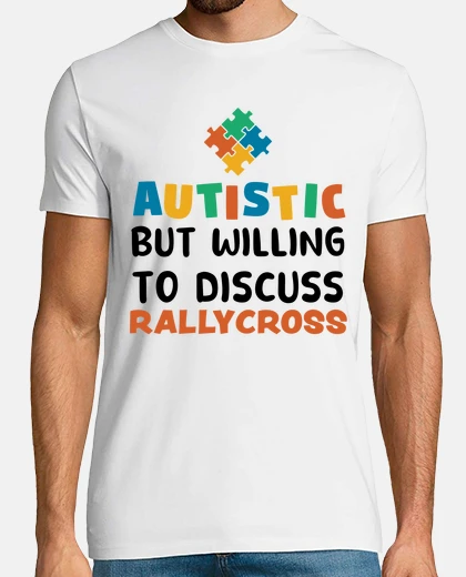 T-shirt autistico ma disposto a discutere