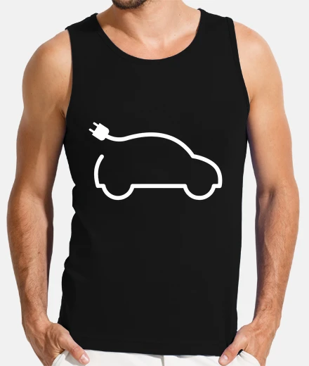 T-shirt auto elettrica minimalista