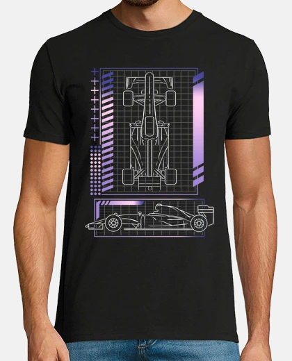 T-shirt auto formula 1 ingegnere auto da corsa regalo estetico motore