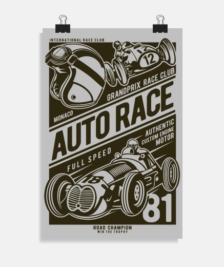 Poster auto race