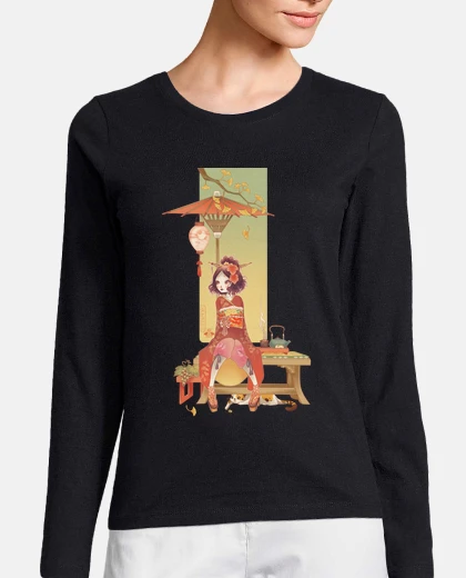 Tee-shirt automne kokeshi