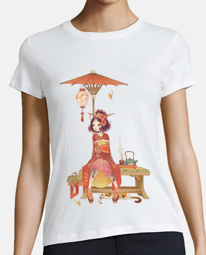 Tee-shirt automne kokeshi aucune frame