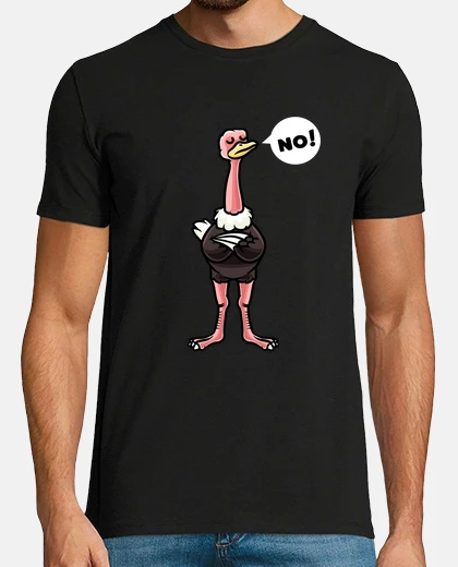 Tee-shirt autruche têtue ornithologue struthio