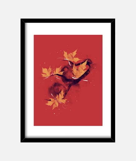 Framed autumn butterlies