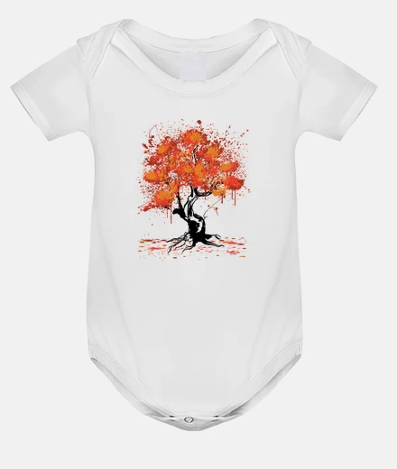 Kids autumn tree painting
