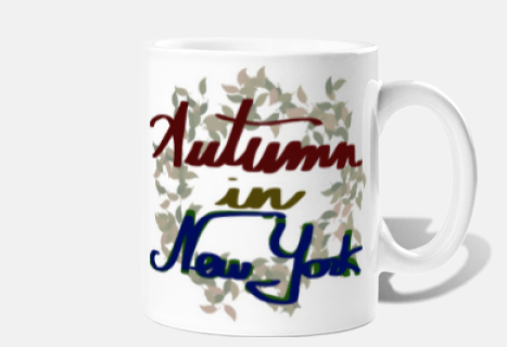 autumn in new york mug