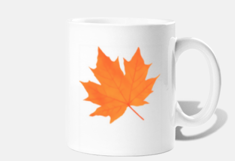 autumn leaf mug