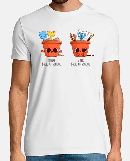 Tee-shirt avant après l'école - été