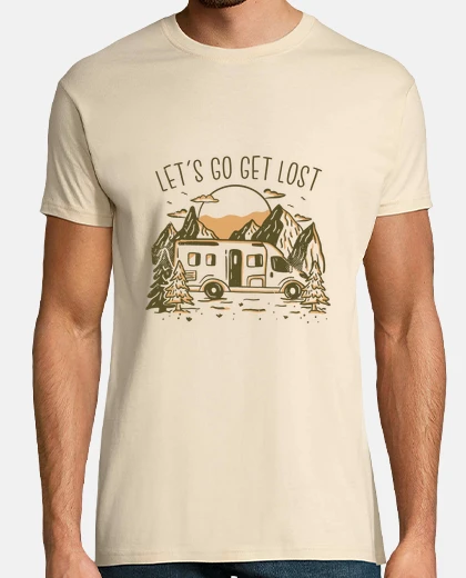 Camiseta aventura en autocaravana, road trip, pasión,