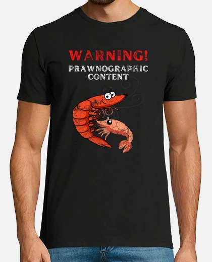 Tee-shirt avertissement contenu prawnographique p
