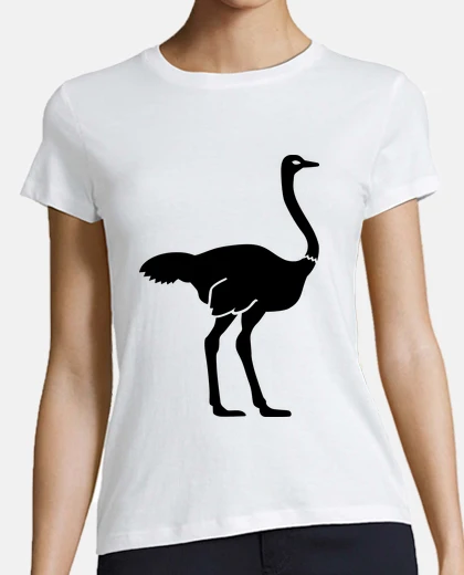 Playera aves avestruz