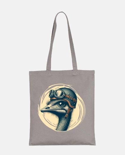 Bolsa Avestruz motera