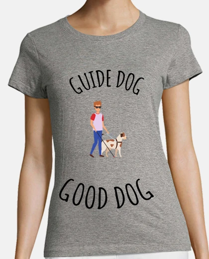 Tee-shirt aveugle non voyant chien guide mal
