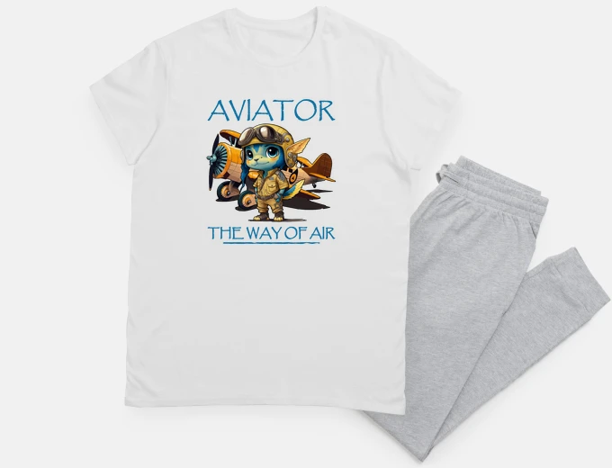 Pyjama aviator airplane aviation
