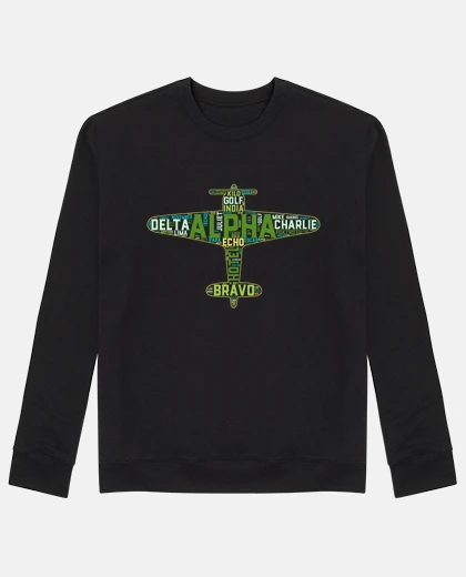 Sweat avion militaire alphabet phonétique com