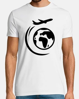 avion autour de globe du monde