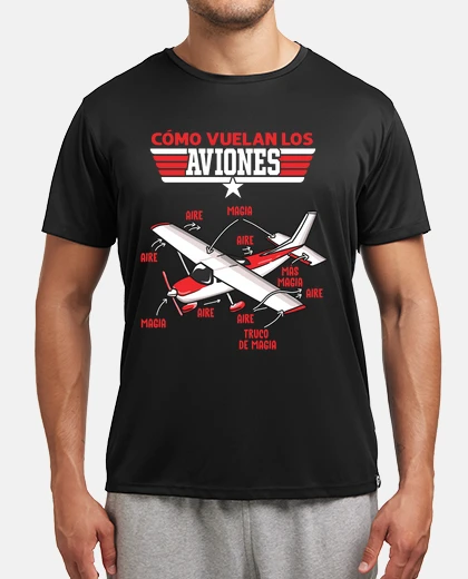 Camiseta Aviones Vuelan Con Magia Piloto De Drones Regalo Friki Aviación