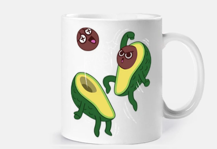 Cup avocado fight