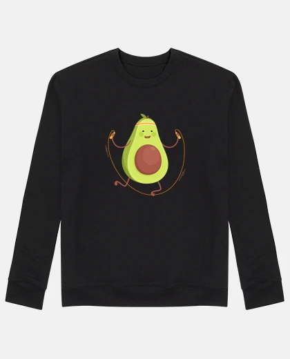 Hoodie avocado skipping rope