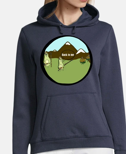 Hoodie avocado woman sweatshirt