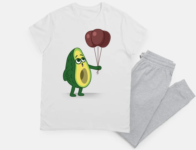 Pyjama avocat avec des ballons
